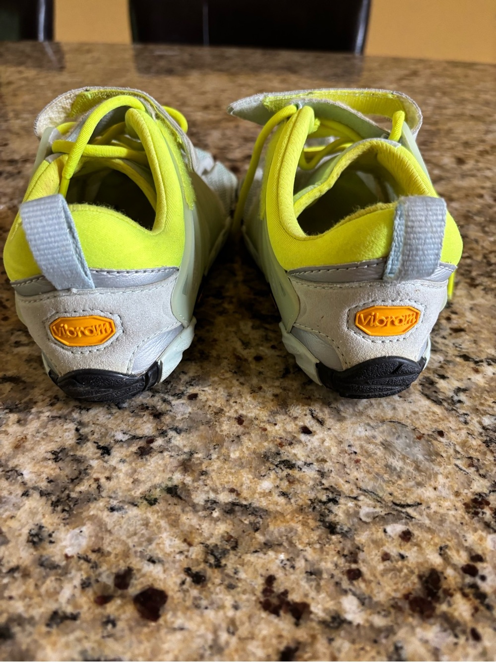 Vibram FiveFingers Pale Green with Neon Yellow Accents - Picture 4 of 5